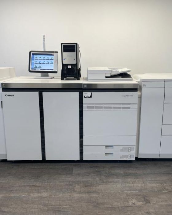 Presse numérique Canon V1000 en production à l’imprimerie Blas-Desmoutiez à Lille